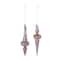 12ct. 6" Iridescent Glass Finial Drop Ornaments